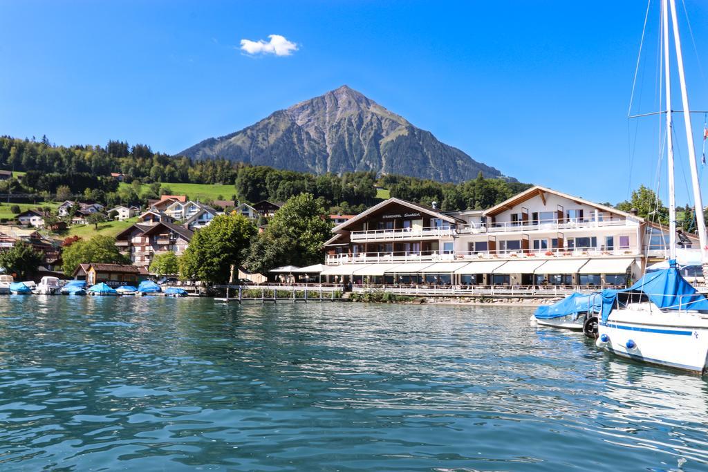 Strandhotel Seeblick Faulensee Exterior photo