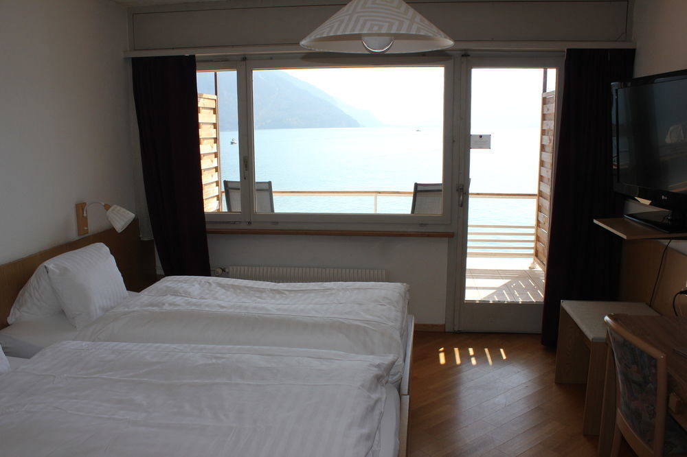 Strandhotel Seeblick Faulensee Exterior photo