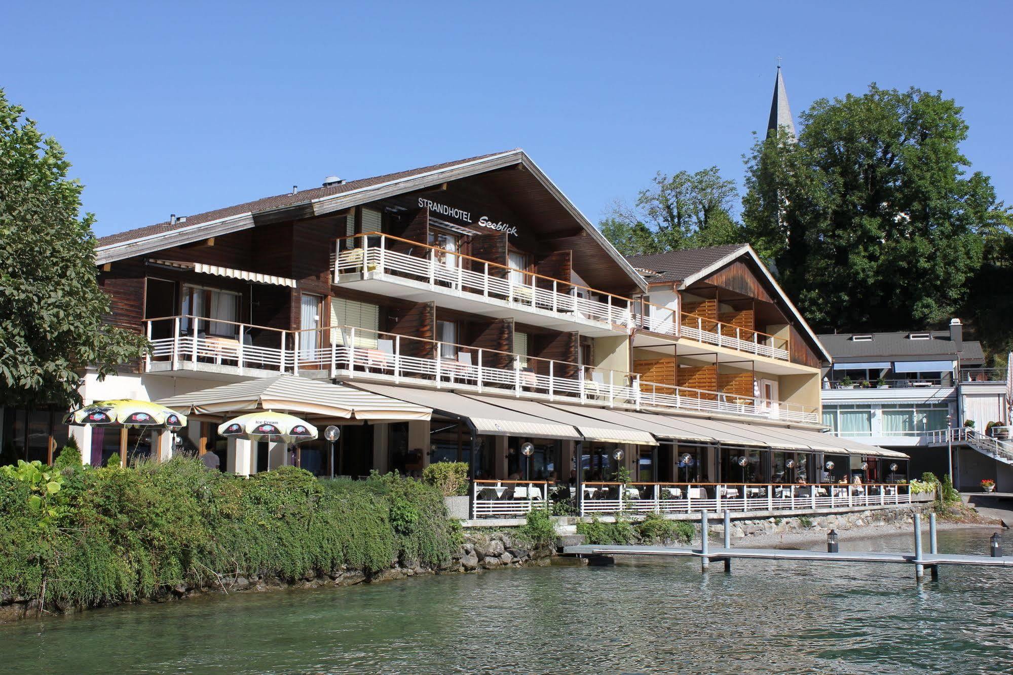 Strandhotel Seeblick Faulensee Exterior photo