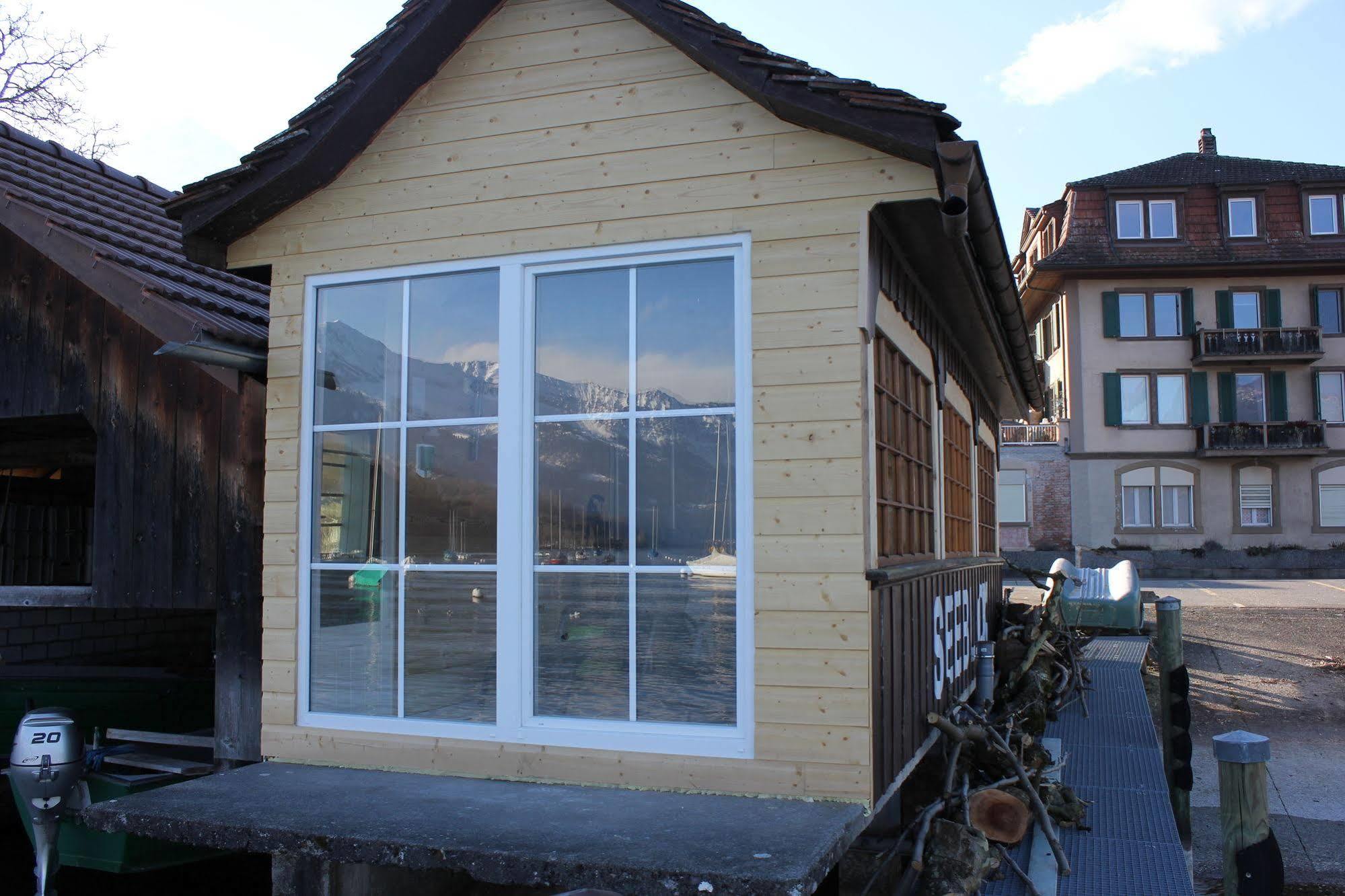 Strandhotel Seeblick Faulensee Exterior photo